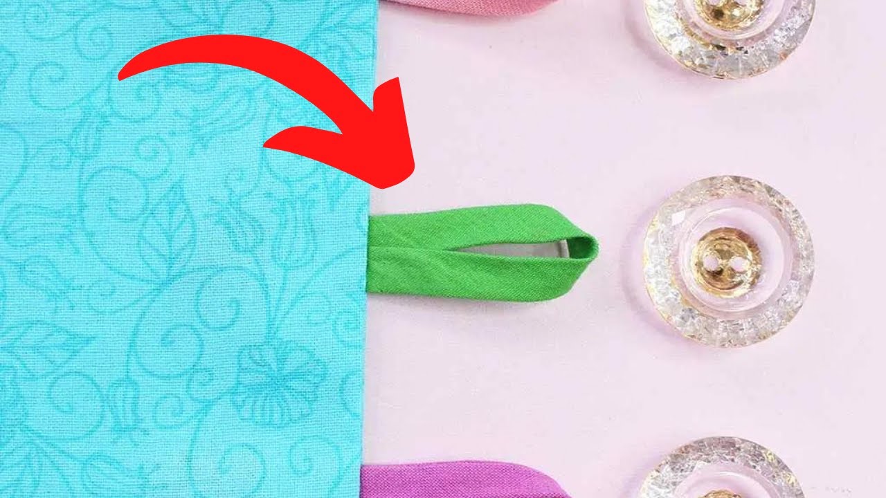 How To Make Button Loops | Making Button Loops | Sewing Fabric Button Loop