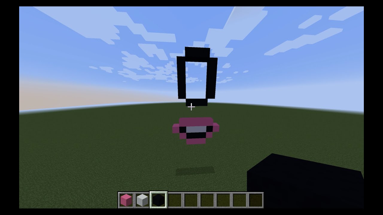 Build Numberblock 0 in Minecraft