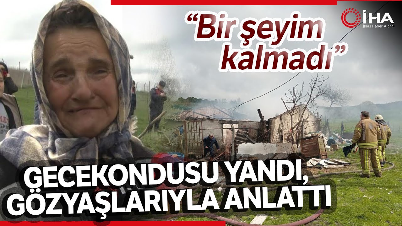 Arnavutköy'de Çıkan Yangında Bir Gecekondu Kullanılamaz Hale Geldi