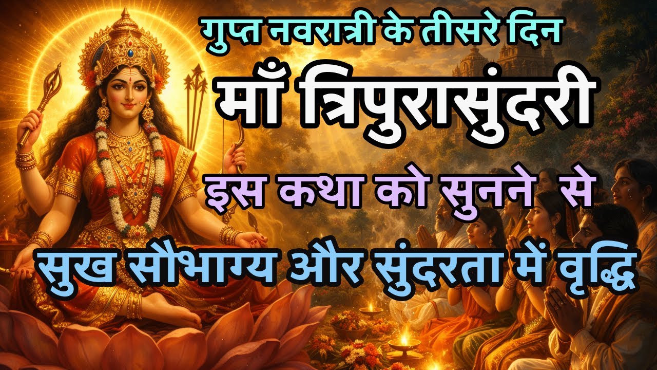 त्रिपुरसुंदरी की रहस्यमयी उत्पत्ति | भाण्डासुर वध की अद्भुत कथा | गुप्त नवरात्रि विशेष Powerful Devi