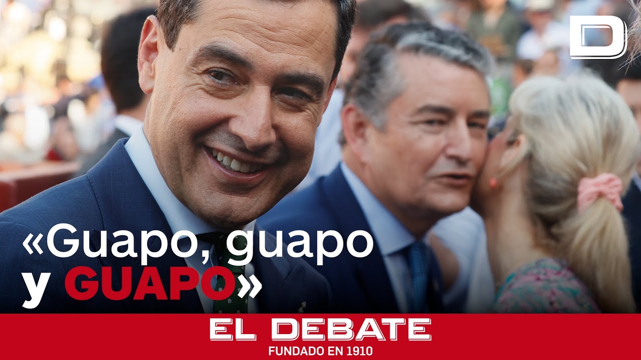El divertido momento de Juanma Moreno en la Feria de Abril de Sevilla