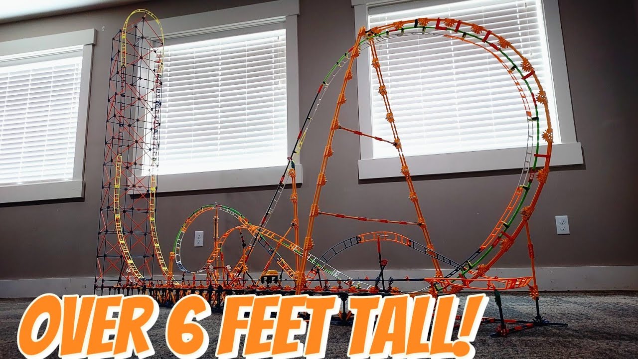 Awesome K'nex Launch Coaster! OVER 6 FEET TALL!