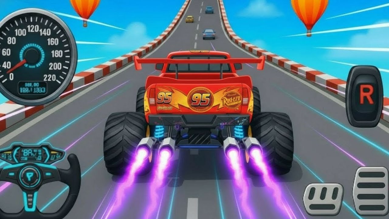 Watch Monster Trucks: Epic New Monster Trucks Racing & High-Speed Stunts on Off-Road Track!