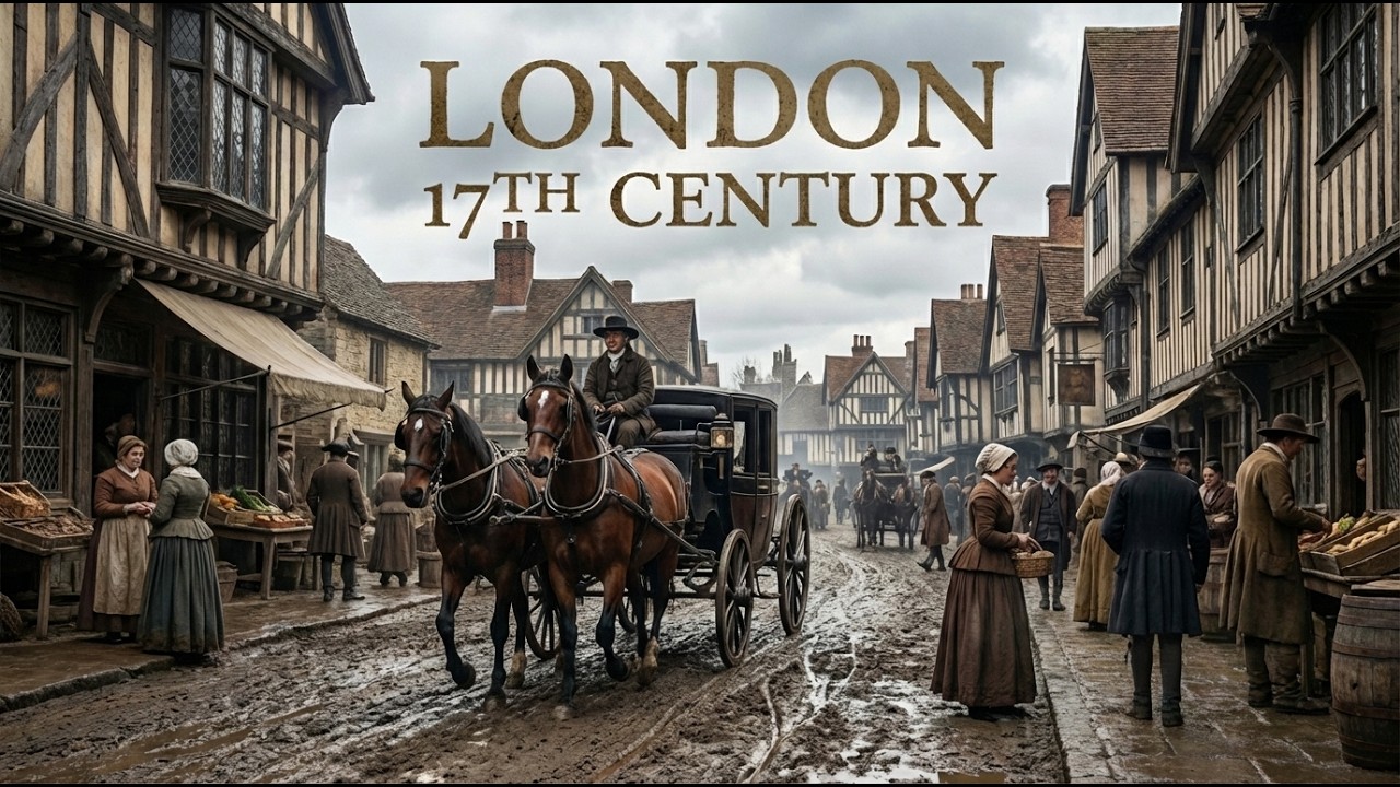 Exploring London in 1600s in 13 minutes (AI Reconstruction)