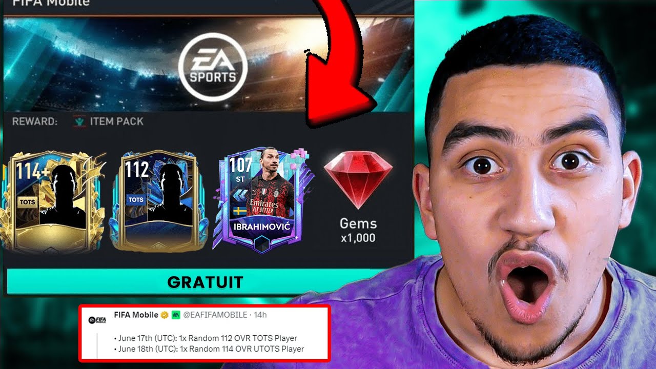 CADEAUX UTOTS 114 GRATUIT + 112 TOTS ! RECOMPENSE FIFA MOBILE 23