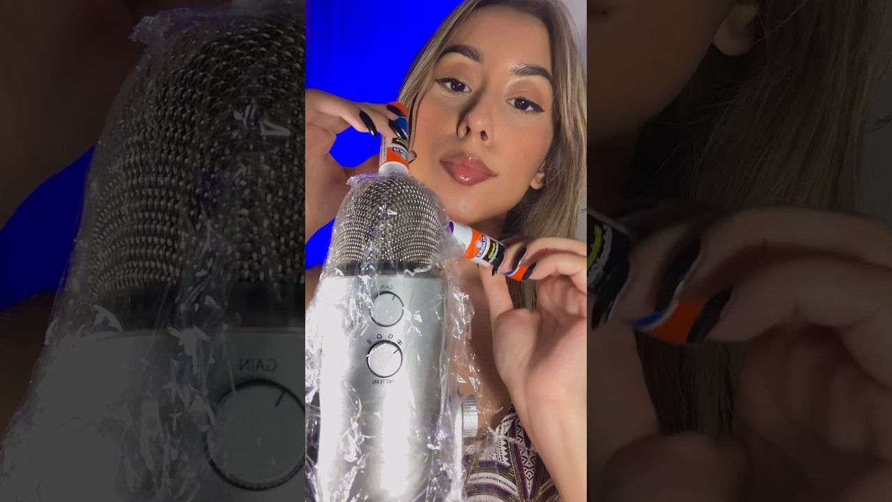 ASMR Glue On Mic #asmr #shorts