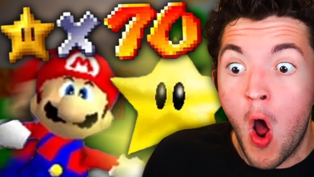 Simply reacts to the NEW 70 Star World Record speedrun by Benji