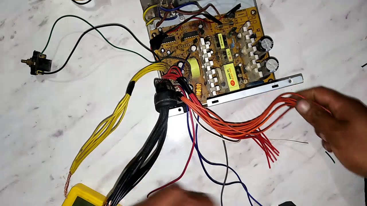 COMO  hacer un CARGADOR  de BATERIA  con una fuente de poder (PC)