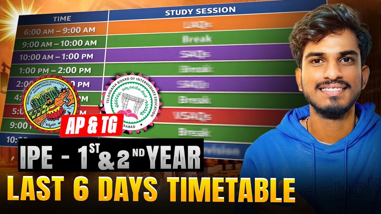 IPE 2026 Revision Timetable — Get Maximum Marks (Step-by-Step)
