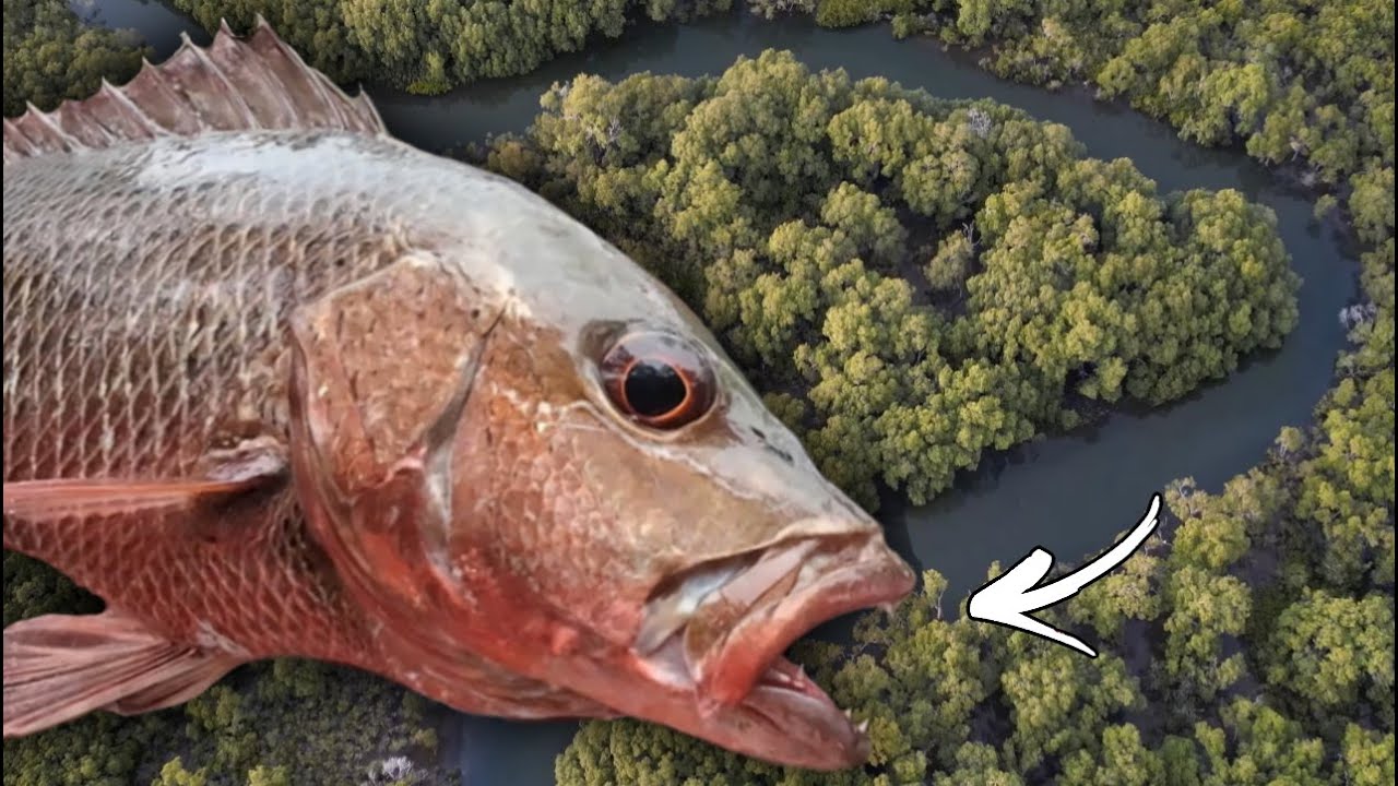 MANGROVE JACK fishing up the creeks | so many live here!