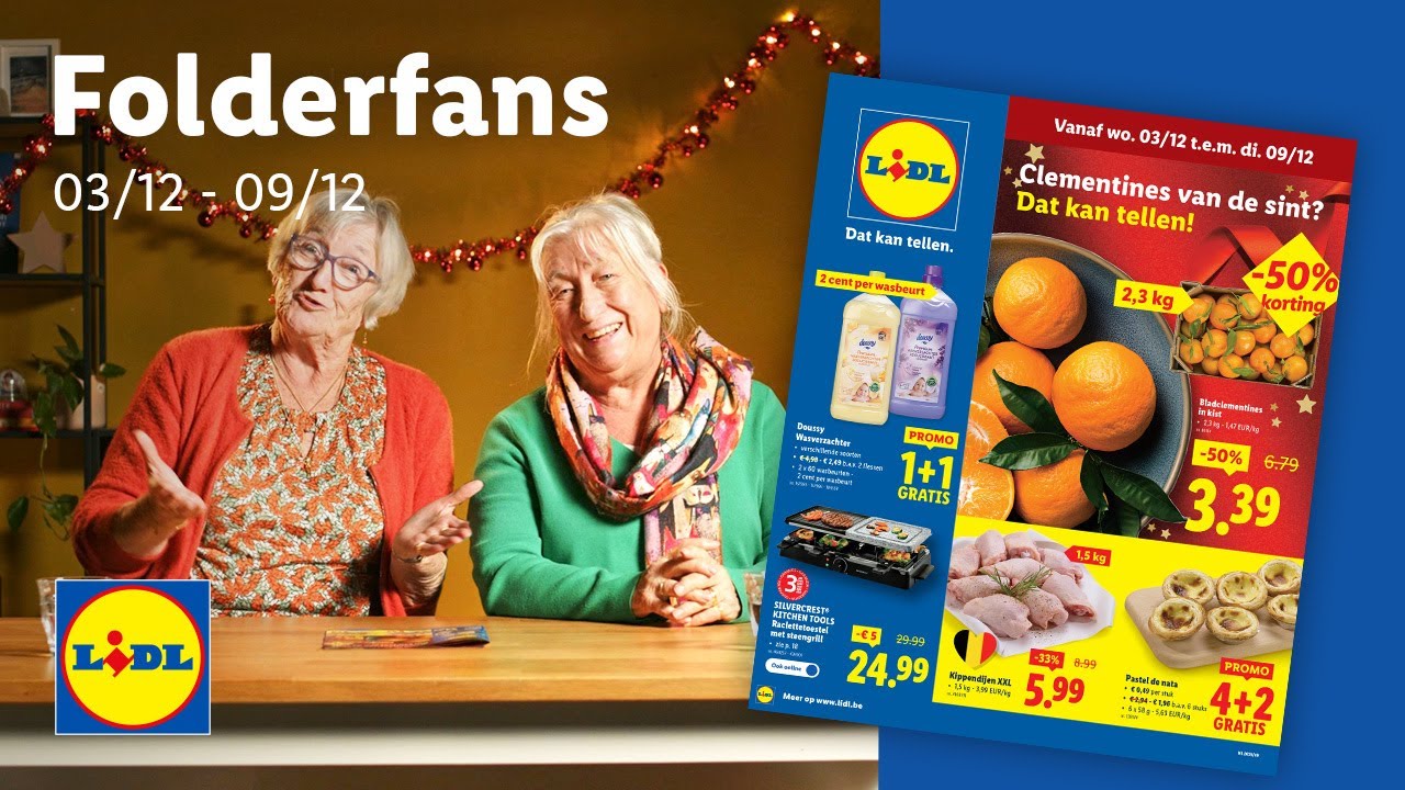 Folderfans - Aflevering 30: Lut en Liliane fileren de Lidl-promo’s van 3 tot en met 9 december