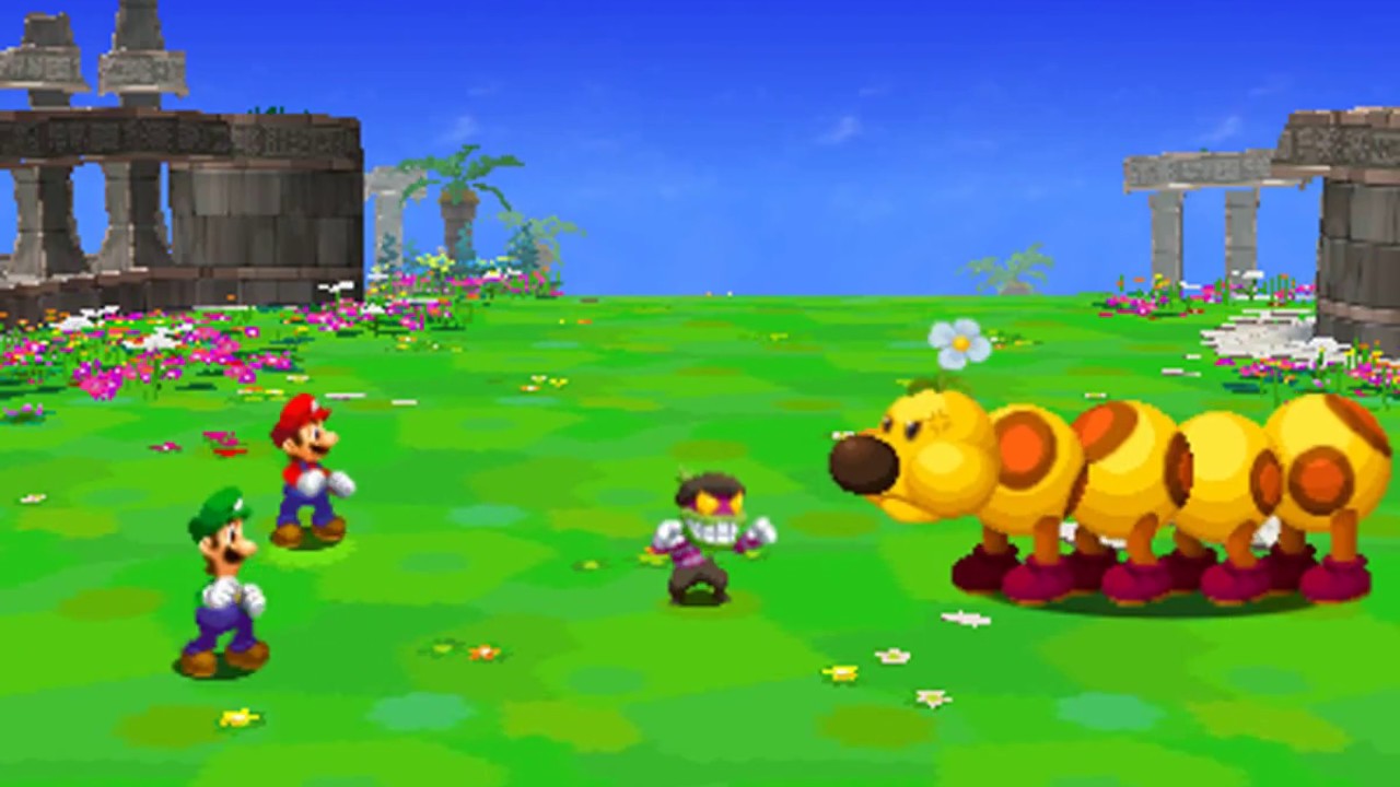 Mario & Luigi: Dream Team Boss 16 - Wiggler & Popple