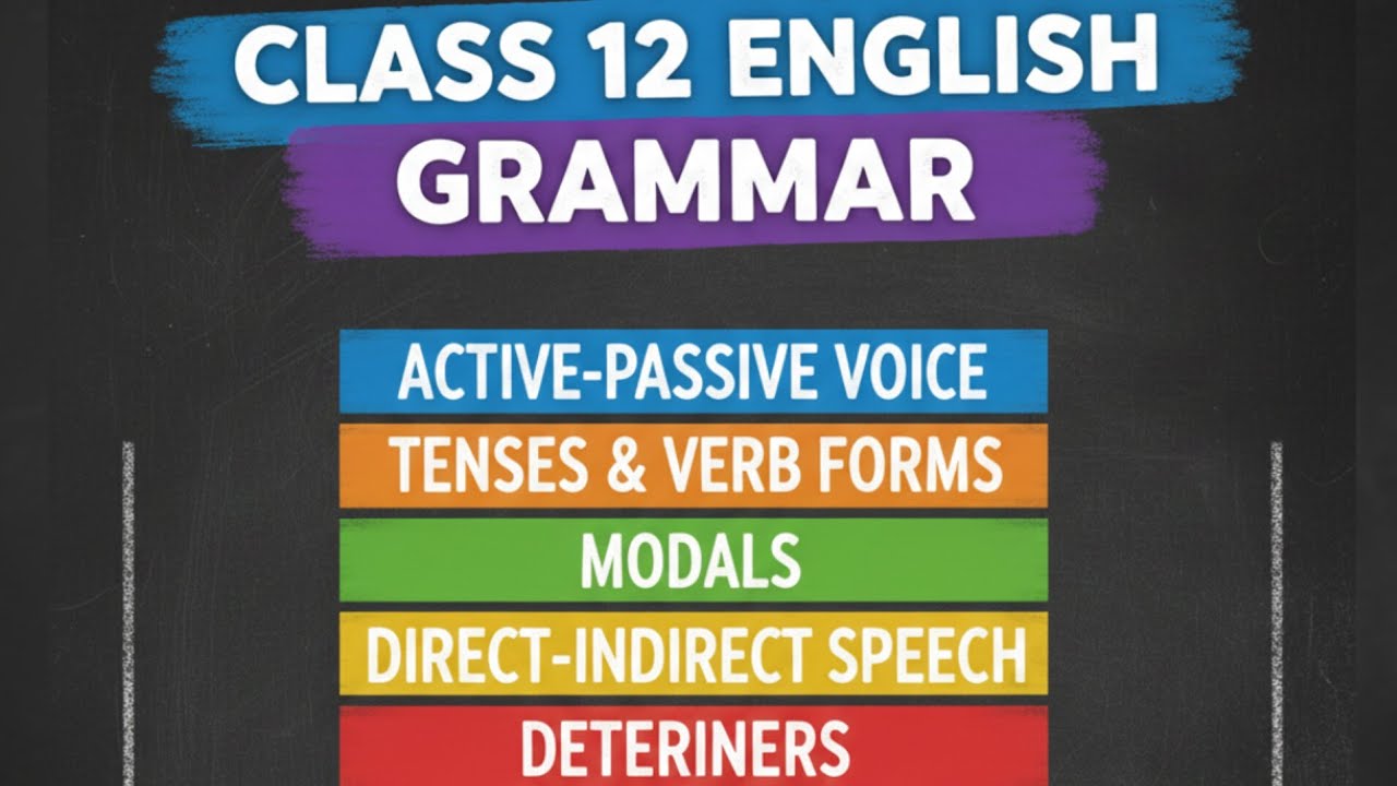 Class 12 English Grammar MP Board (Full Revision in One Video) #snehclass #boardexam2026 #yt