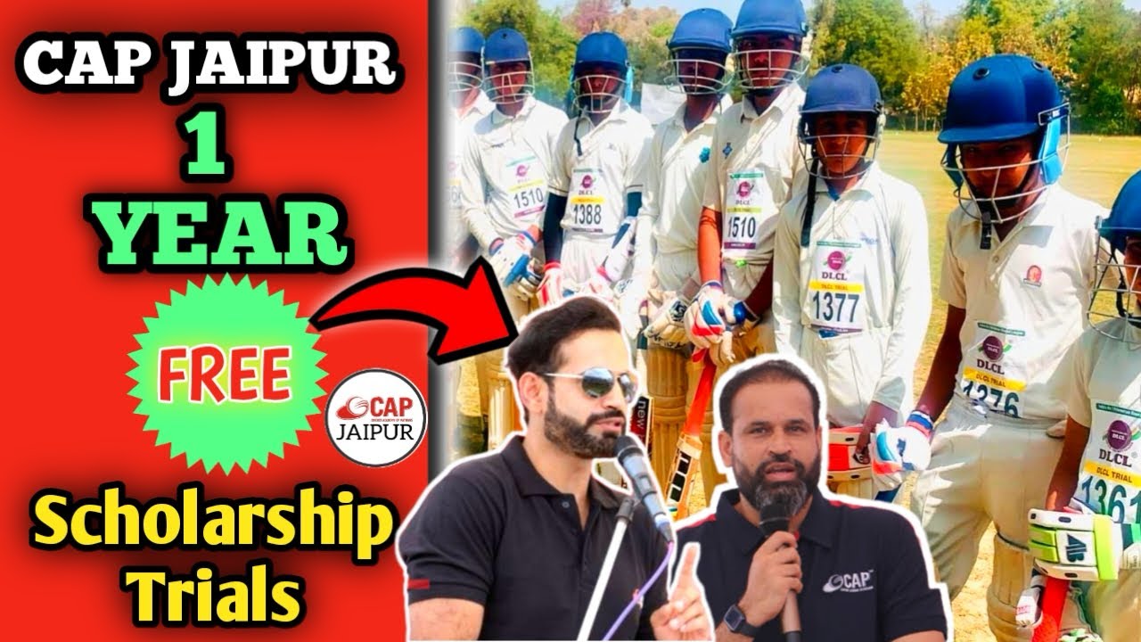 CAP Jaipur Free Cricket Scholarship Trials💥 | 1 Year Free Admission🤩 |#kaifvlog #trails