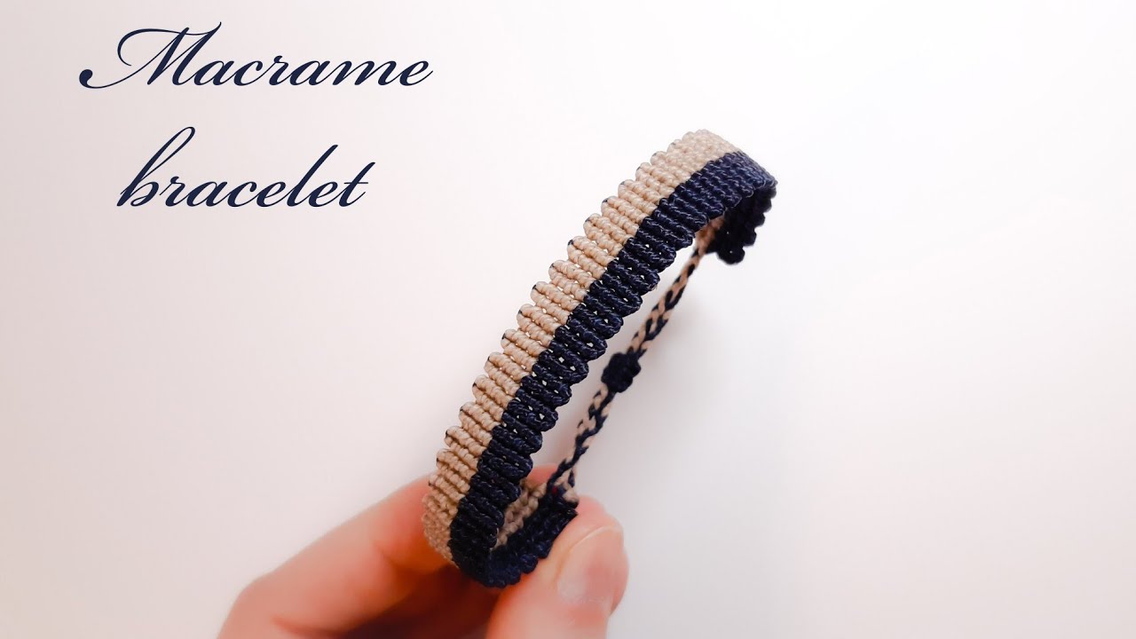 Bracelet 2 colors / How to make macrame bracelet for man and woman / Mens bracelets / Women bracelet