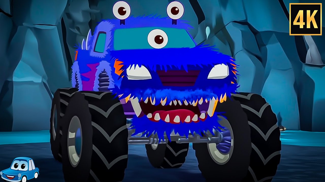 Halloween Monster Island Car Cartoon for Kids