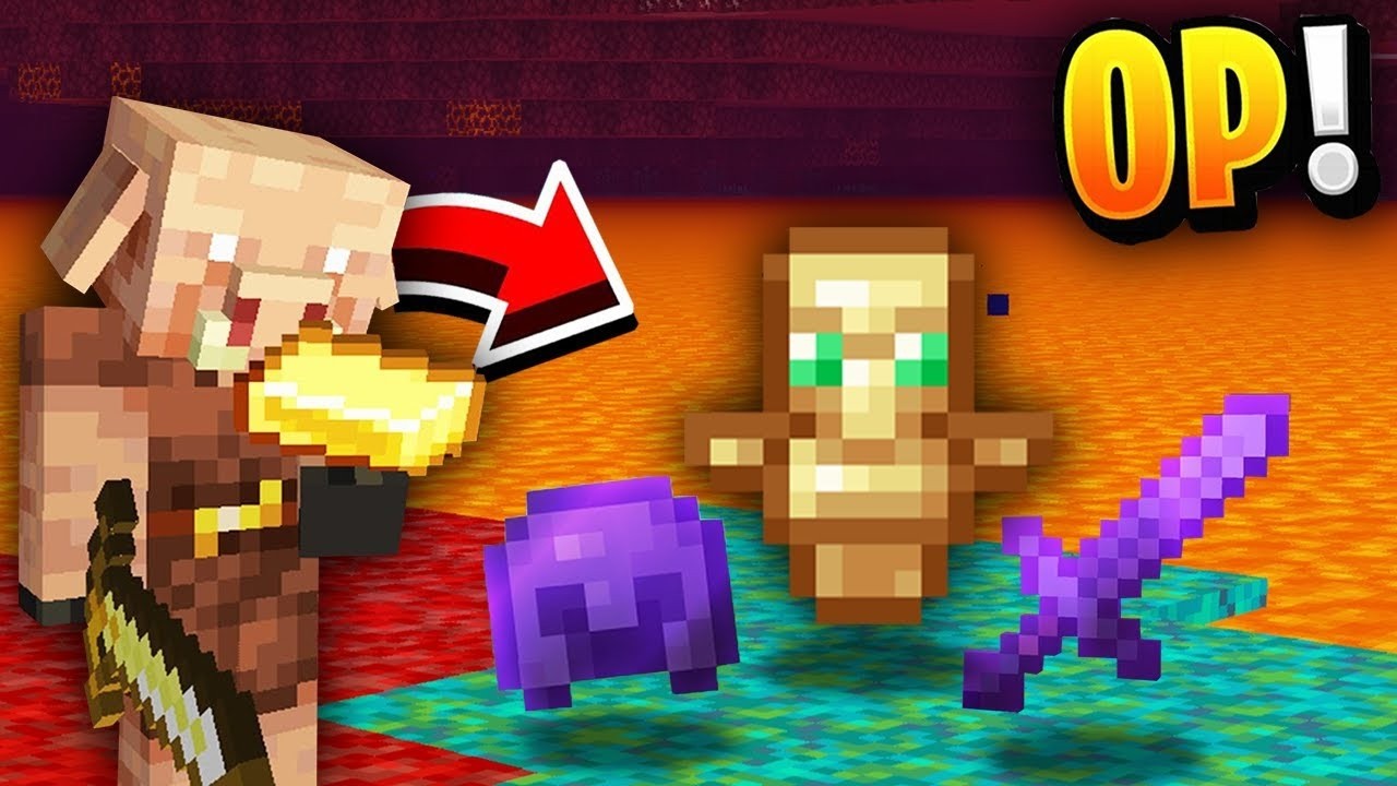 Minecraft, But PIGLINS Drop OP ITEMS!😱 (NO VOICE)