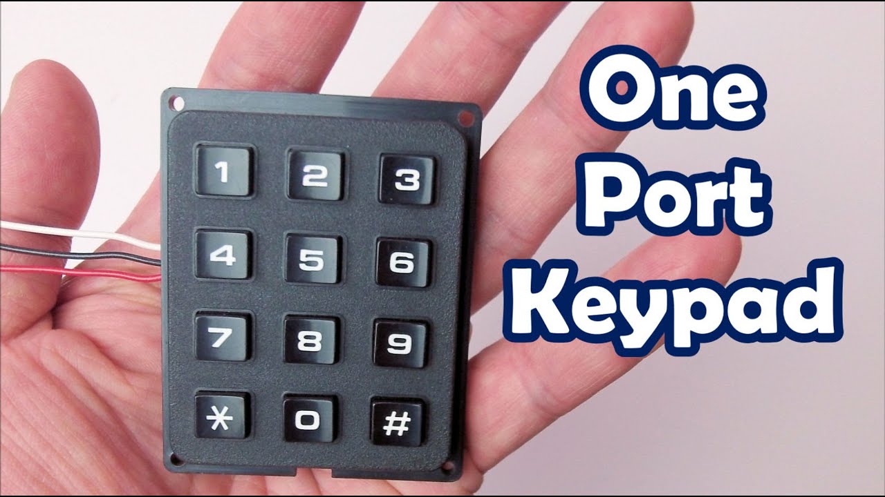 One Wire Keypad : Use only One IO Pin for a 12 Button Keypad: Eye-On-Stuff
