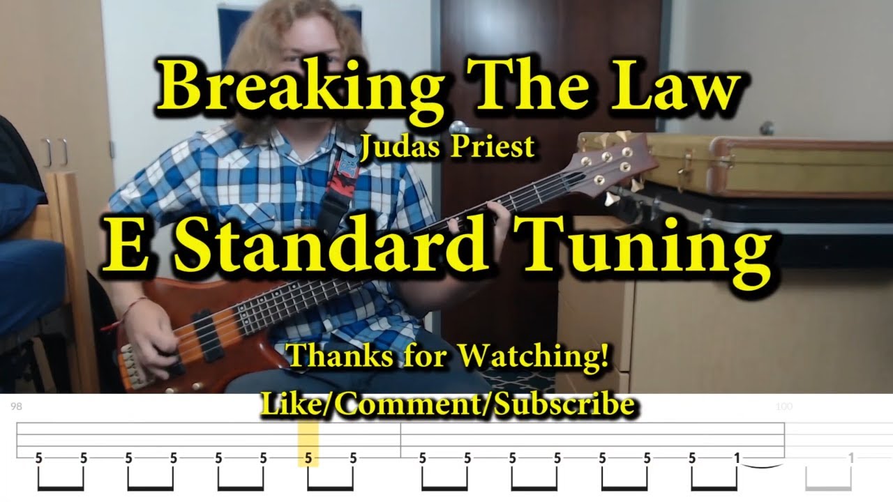 Breaking The Law - Judas Priest (Bass Cover with Tabs)