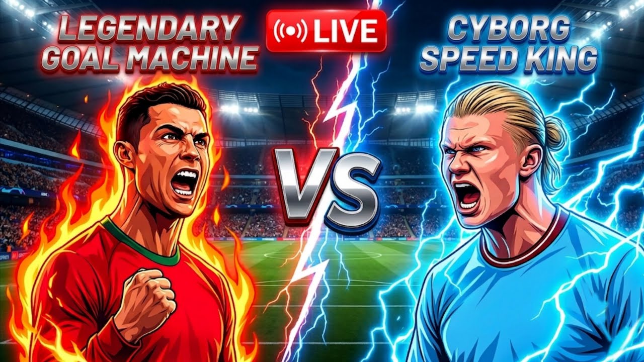 THE CYBORG SHOWDOWN! Ronaldo vs Haaland LIVE | Ultimate Football 1v1 Poll Match