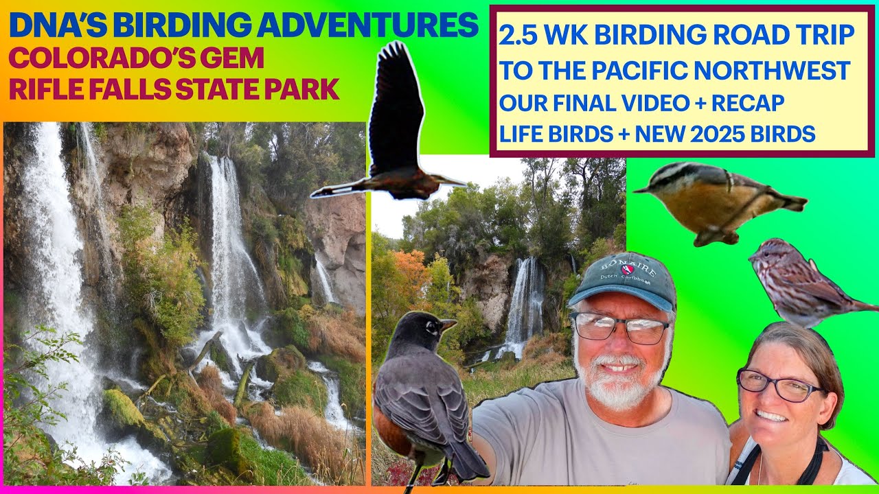 Rifle Falls Colorado BIRDING HOTSPOT &Hidden GEM! TRIPLE FALLS, CAVES & FINAL VIDEO 2.5K Mi PNW TRIP