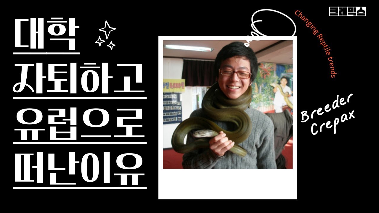 대학을 자퇴하고 유럽 파충류 농장으로 간 이유. 크레스티드 게코의 문익점이 되기 위해서 어떻게 했을까요?