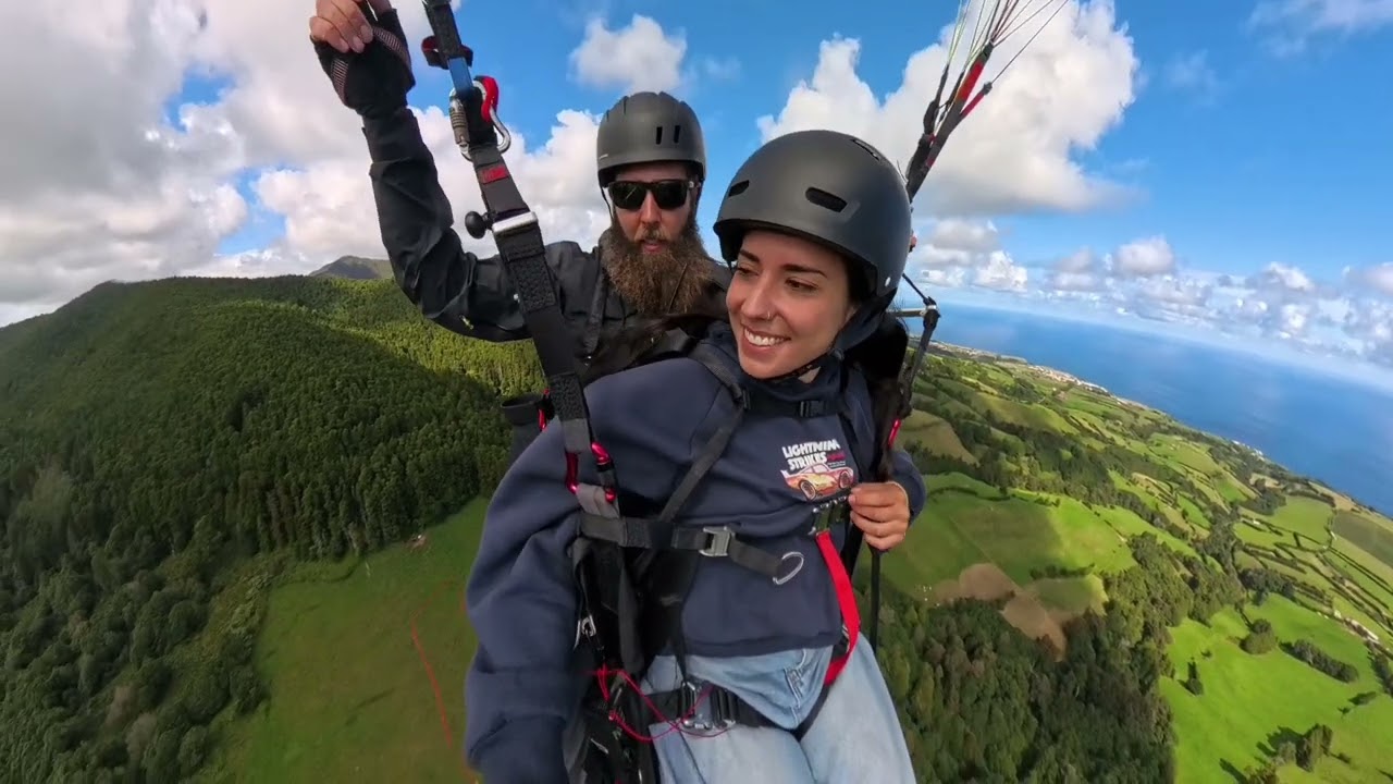 Voo Parapente Tandem Nordeste - São Miguel Açores