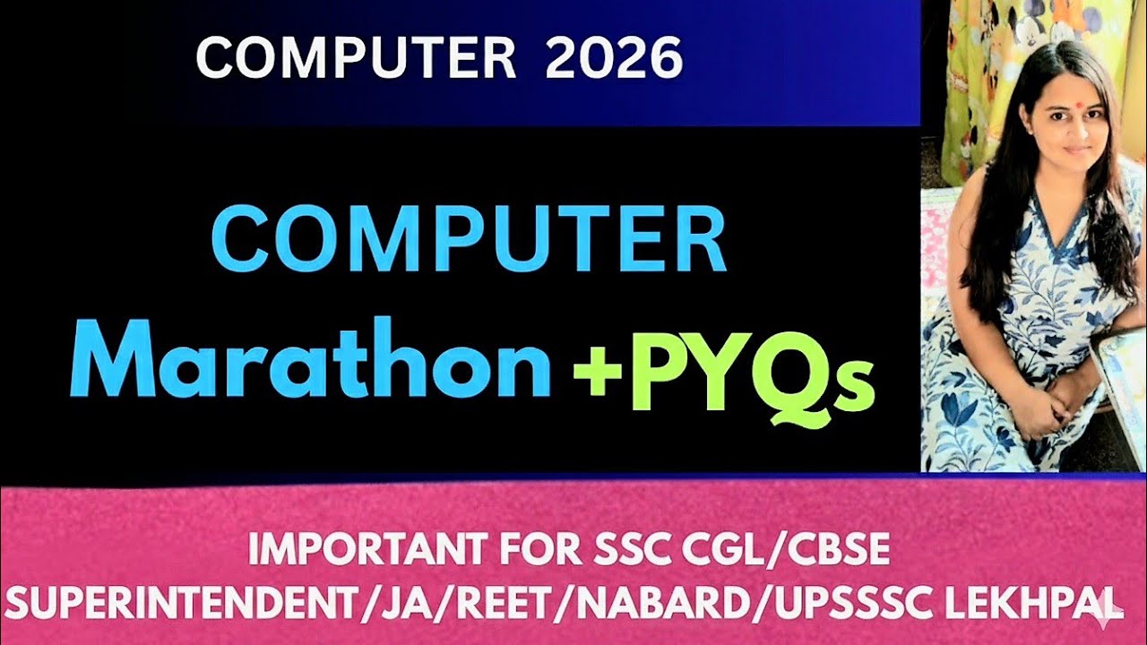 Part 2 Computer Marathon +PYQs| Email, Cloud Storage, Antivirus & MS Office | SSC CGL,CBSE 