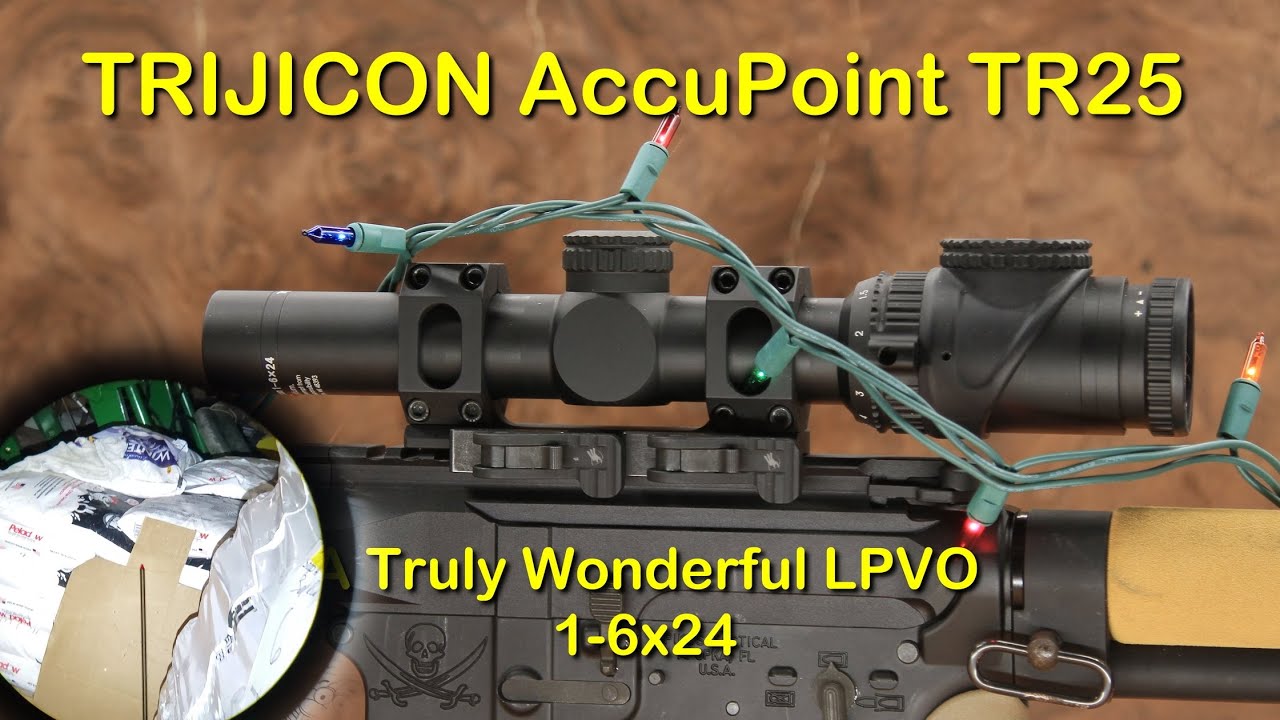 Trijicon TR25 Accupoint 1-6x24 Красный треугольник смерти