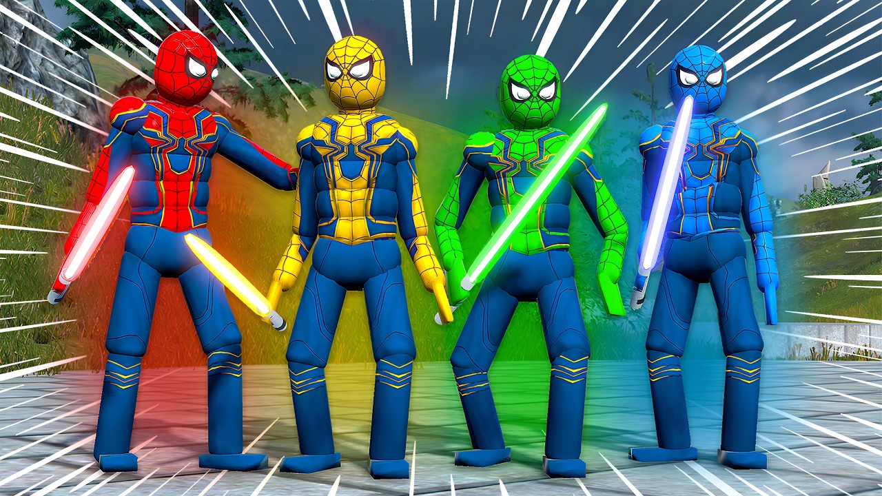 Spider-Man's SHOCKING Lightsaber Skills Revealed in Forest Fight!