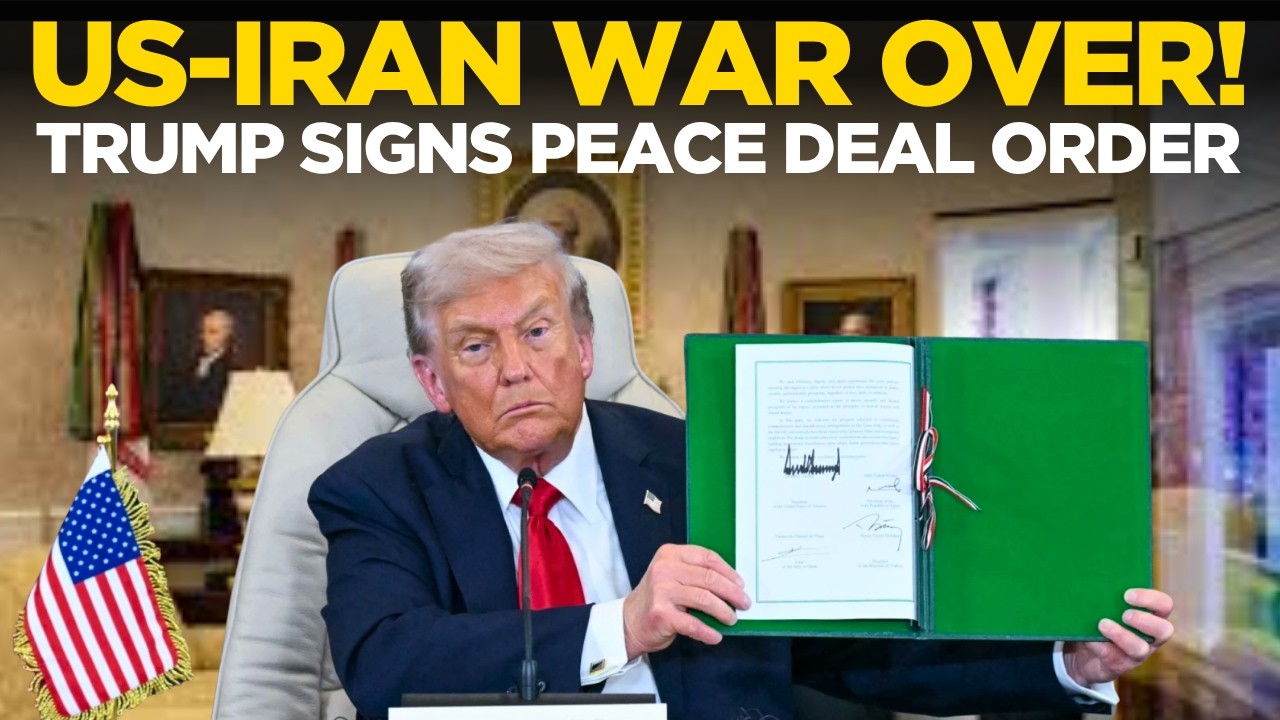 BREAKING NEWS LIVE: Trump Declares Iran-US War Over | Historic Peace Deal Signed | Trump LIVE