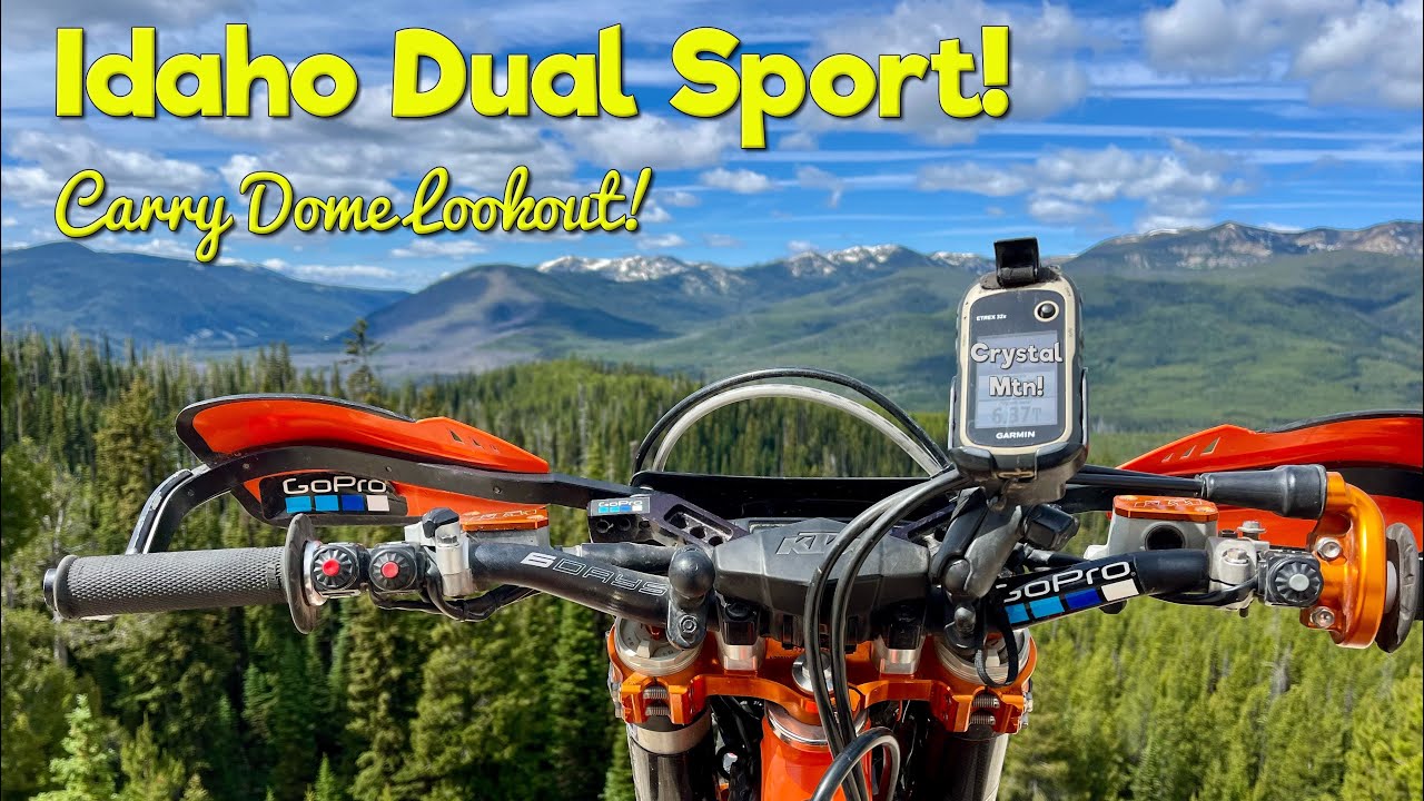 Idaho dual sport, Cary Dome Lookout and Crystal Mountain! 