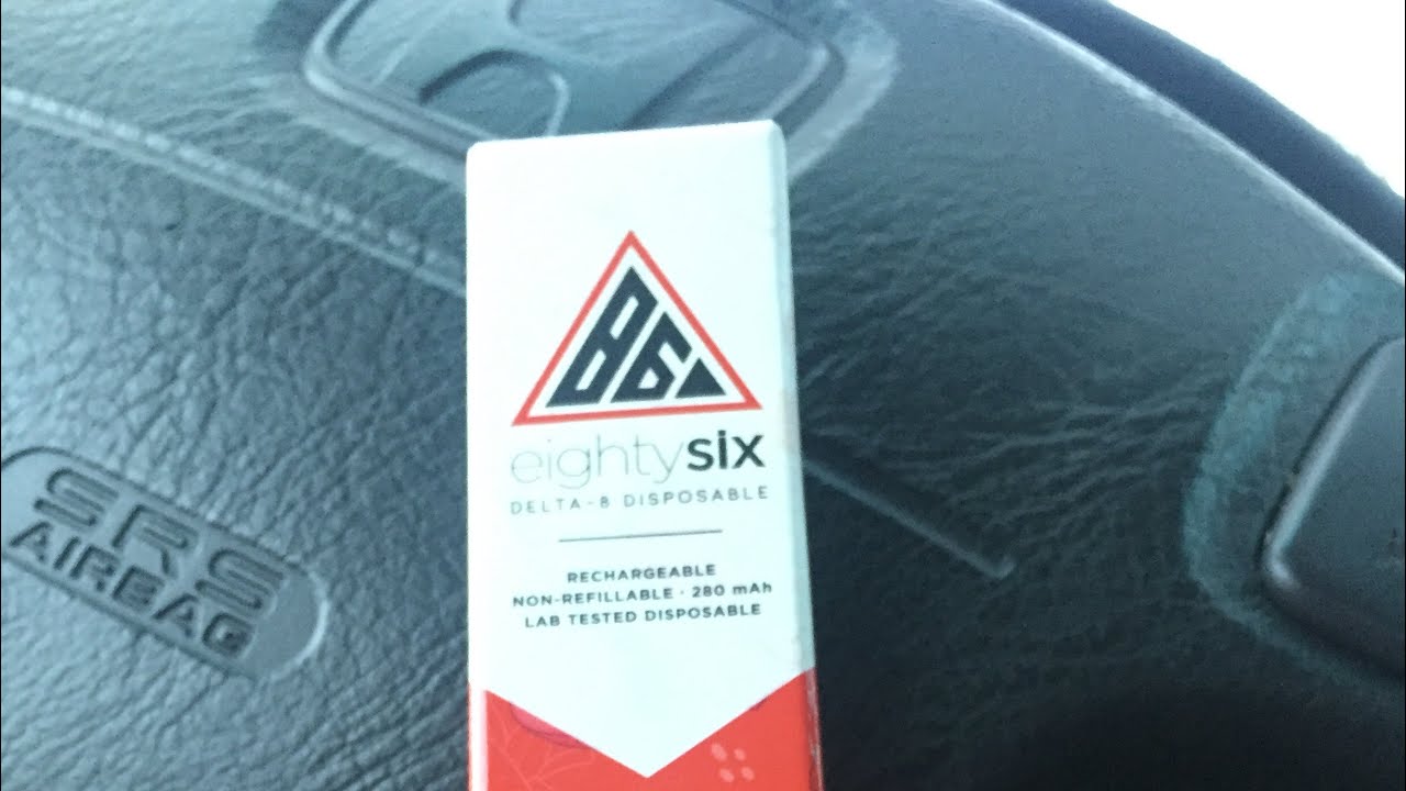 Eighty Six Brand Berry Slush Delta 8 Disposable Vape Cart Review🍓🥤