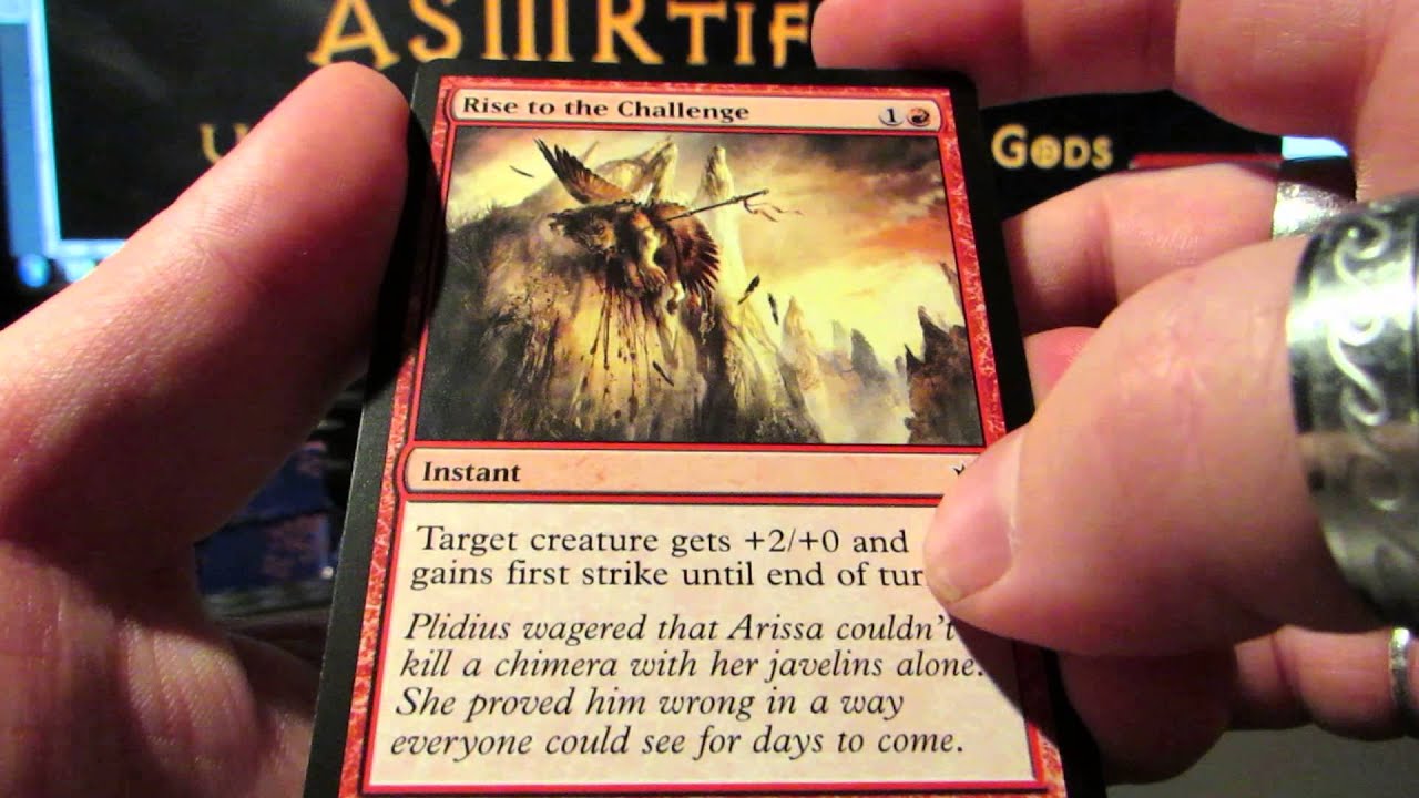 [ASMR - Whisper, Unboxing, Gum Chewing] MTG: Born of the Gods Pack