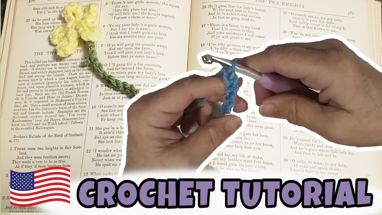 Crochet a Chain Bookmark | Beginner Project 1 | Crochet 101
