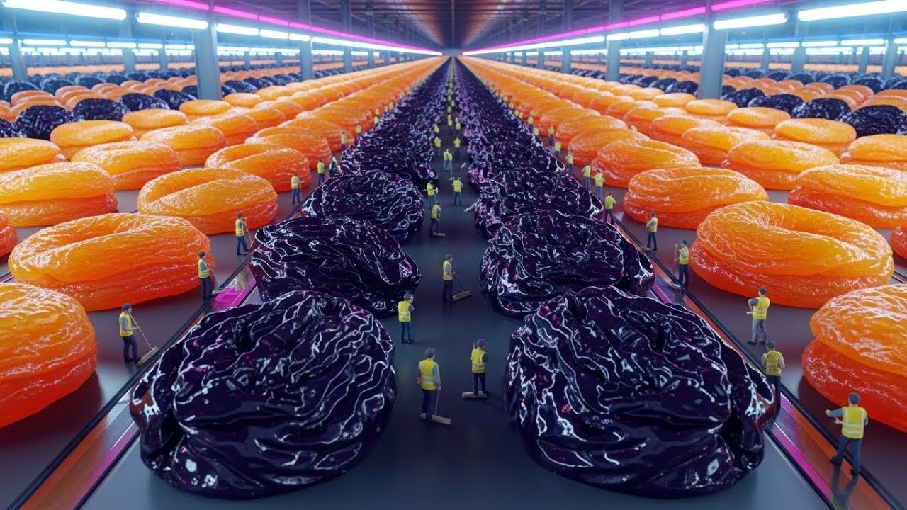 🚜 Inside the Mega Factory: How MILLIONS of Prunes Are Made! 🍑✨| Mega Factories