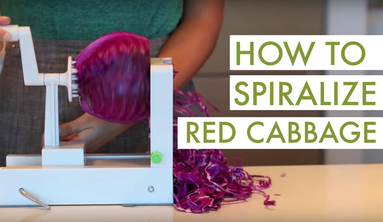 How to Spiralize Red Cabbage