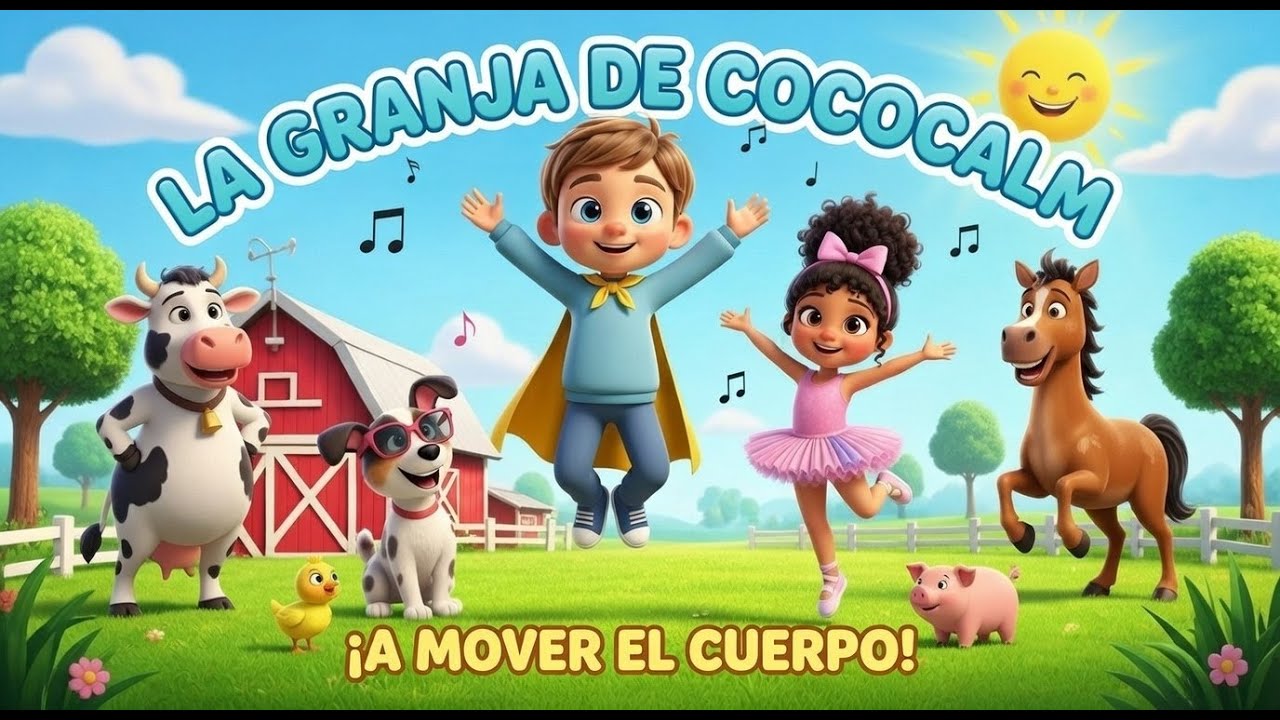 COCOCALM 🌈 Los Animales de la Granja | Canción para Bailar