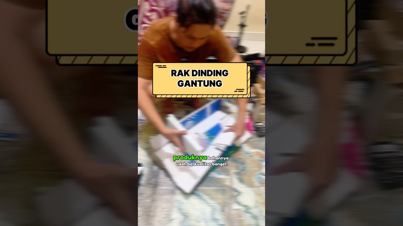 Rak susun dinding minimalis 