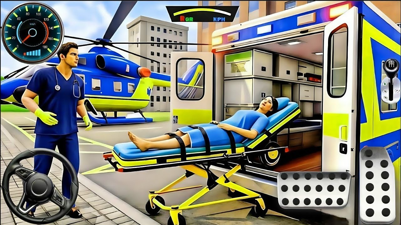 🚑 Ambulance City Rescue Simulator - 911 US Emergency Ambulance Driving 3D: Android Gameplay