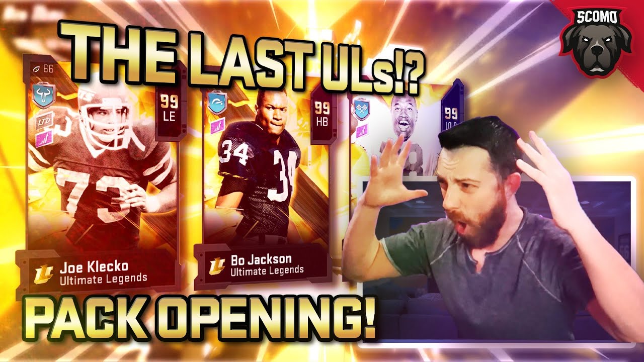 UNLIMITED ULTIMATE LEGEND PACKS FOR BO JACKSON! [MADDEN 20]