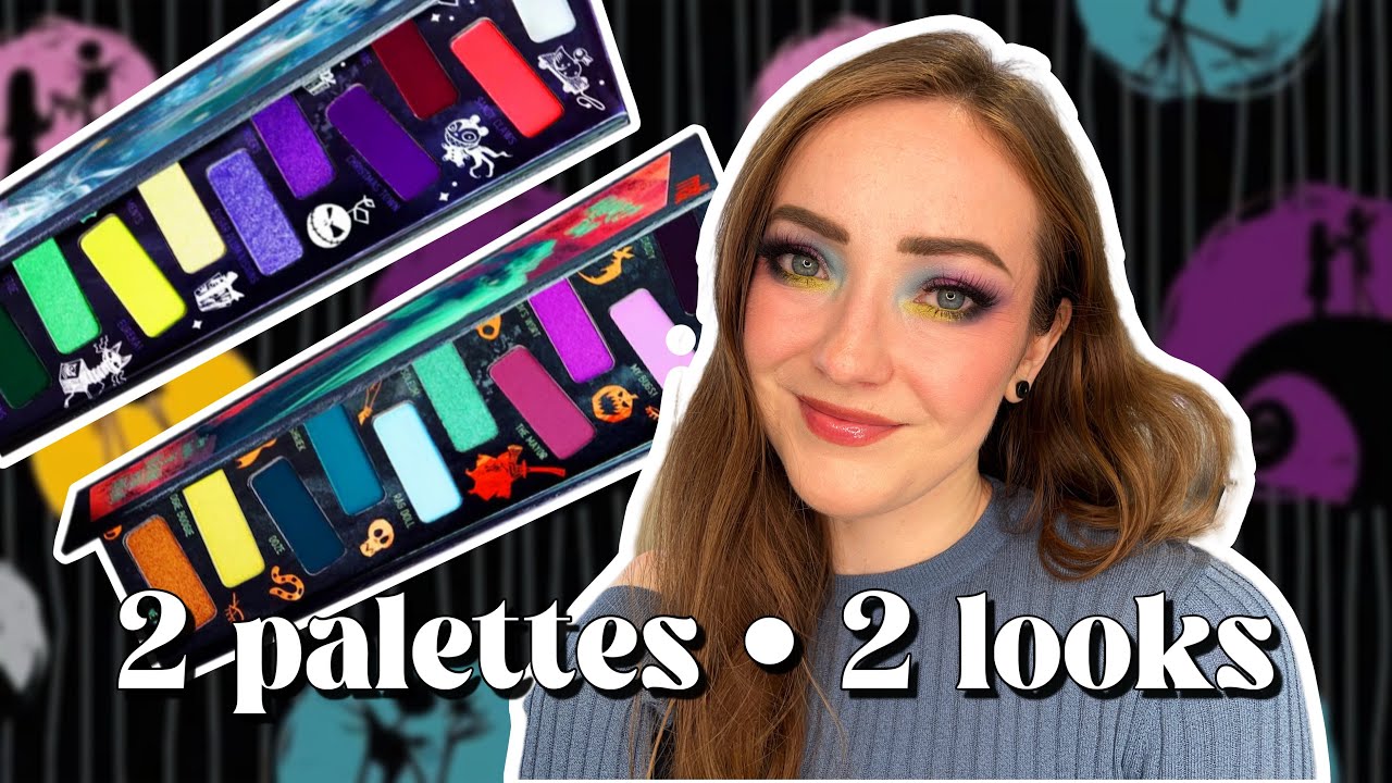 2 Palettes • 2 Looks | Melt Nightmare Before Christmas: Halloween Town & Christmas Town 