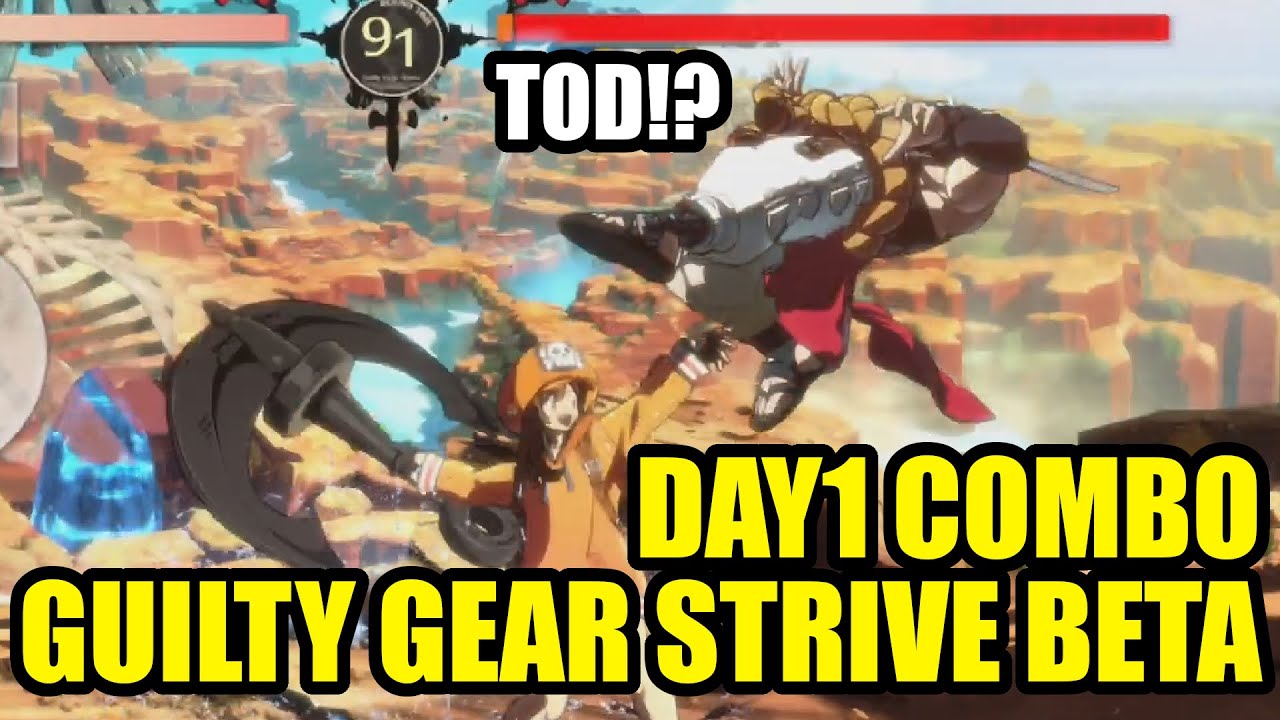 DAY 1 COMBO (All Characters) - Guilty Gear Strive Beta