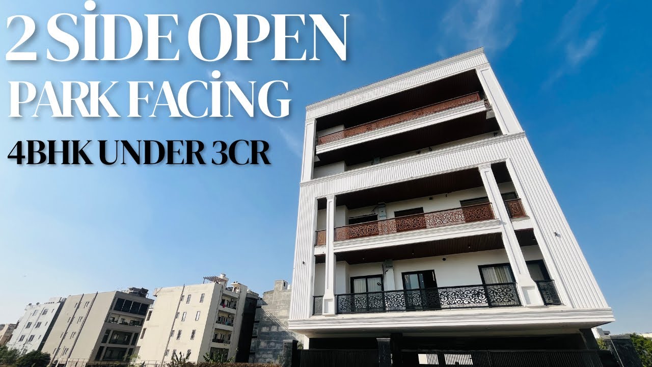 🏡 270 Sq Yards 4BHK Park Facing | 2 Side Open | Green Belt | Golf Course Extn Road 🌿✨