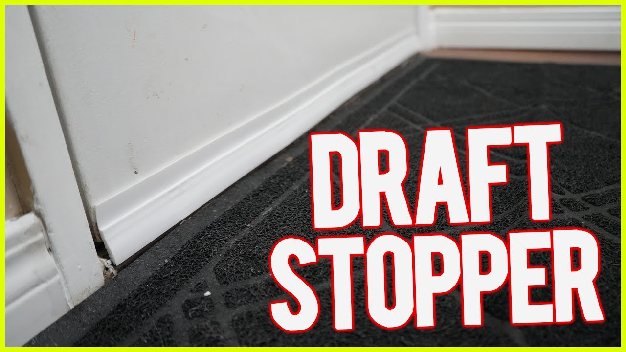 How to stop cold air from getting under your door