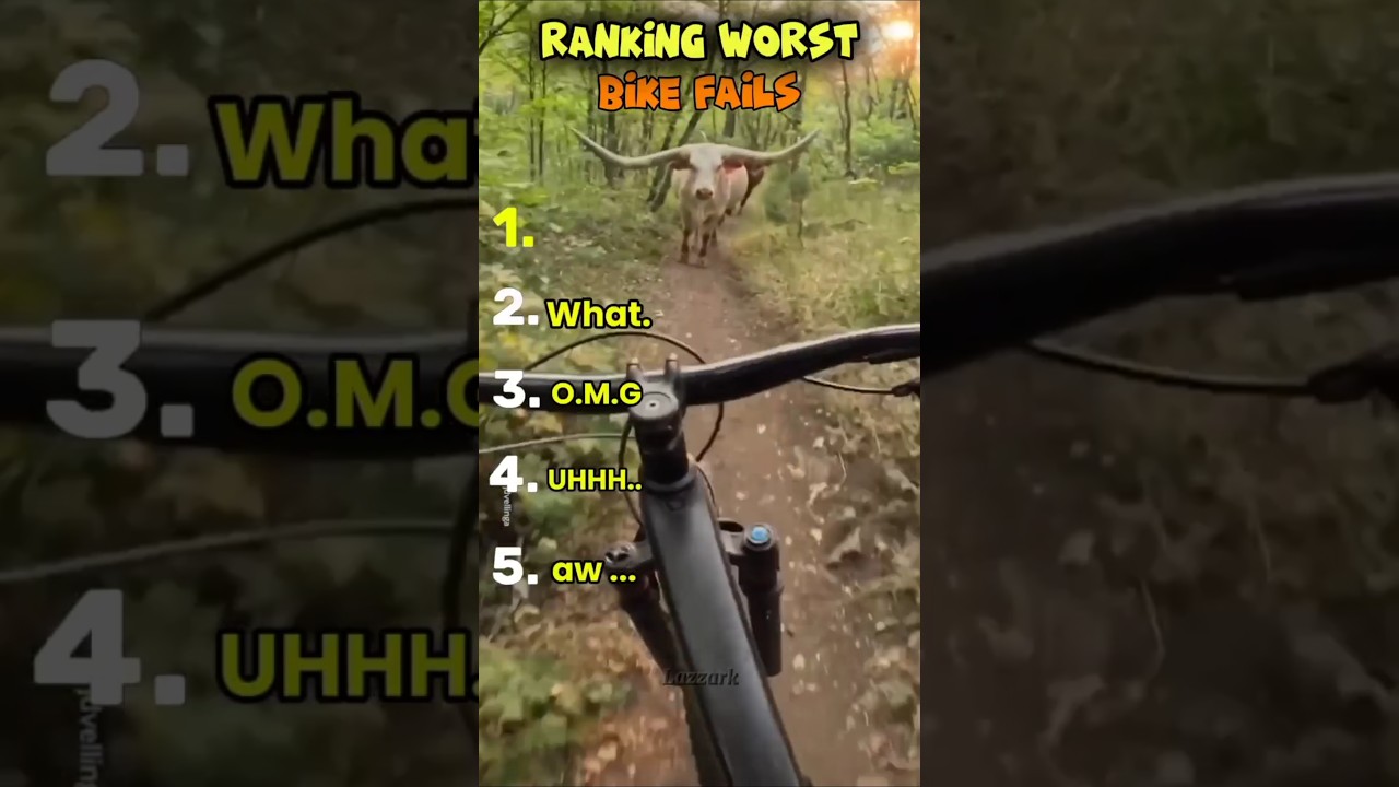 Ranking Worst Bike Fails🏆 #ranking #funny #shorts #bike