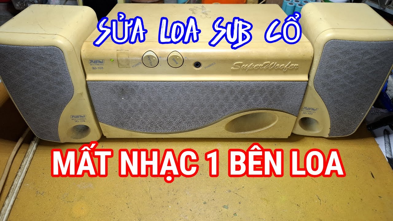 cách sửa loa vi tính không hát 1 loa vệ tinh