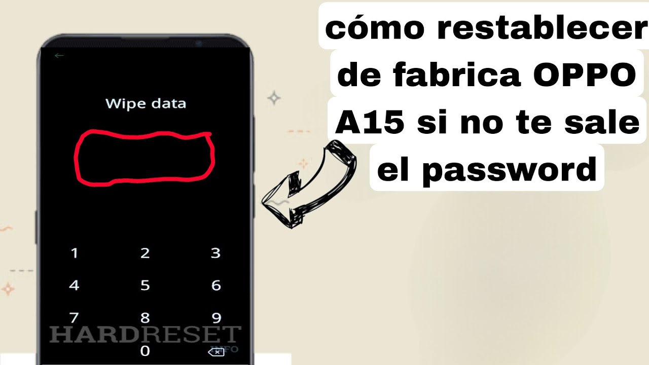 Cómo restablecer de fabrica oppo A15 si no te sale el password 2025
