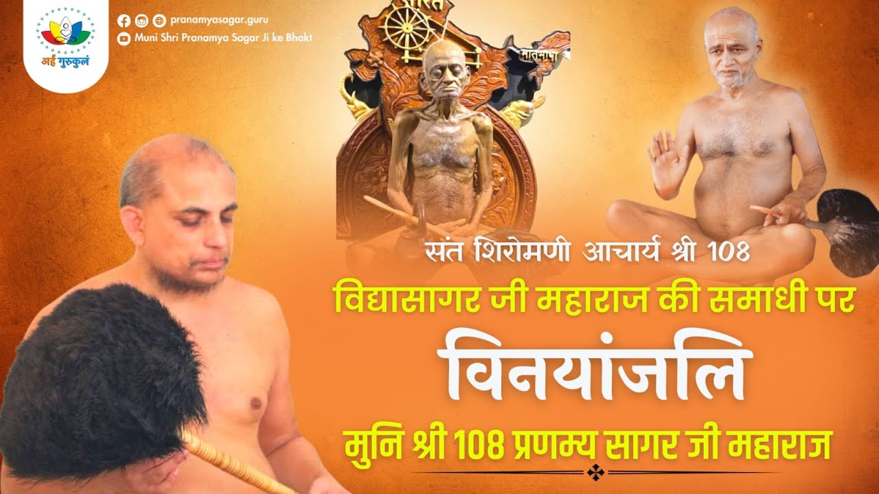 आचार्य श्री जी के समाधी पर विनयांजलि | मुनिश्री108प्रणम्यसागरजीमहाराज