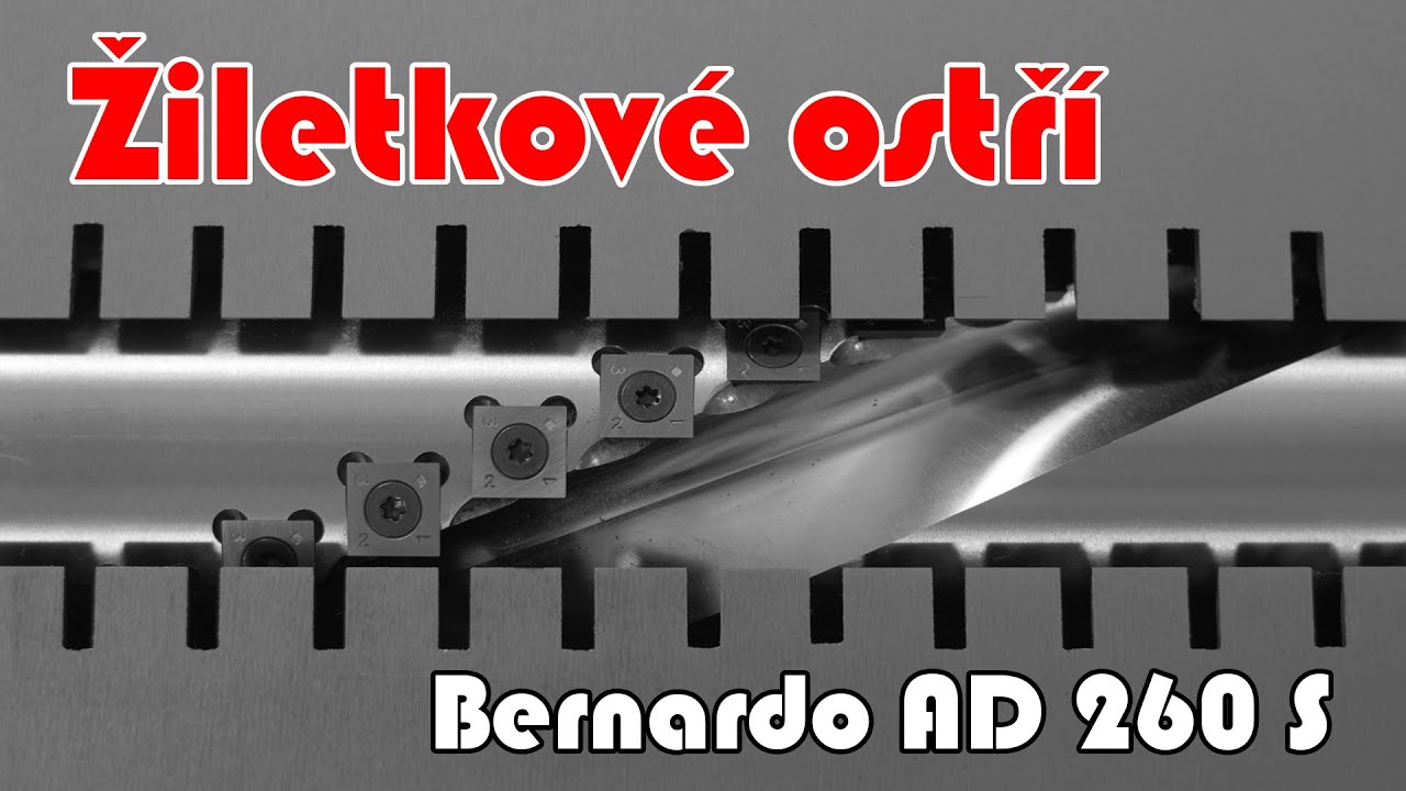 Jak funguje spirálové ostří na dostupné hoblovce s protahem Bernardo AD 260 S?